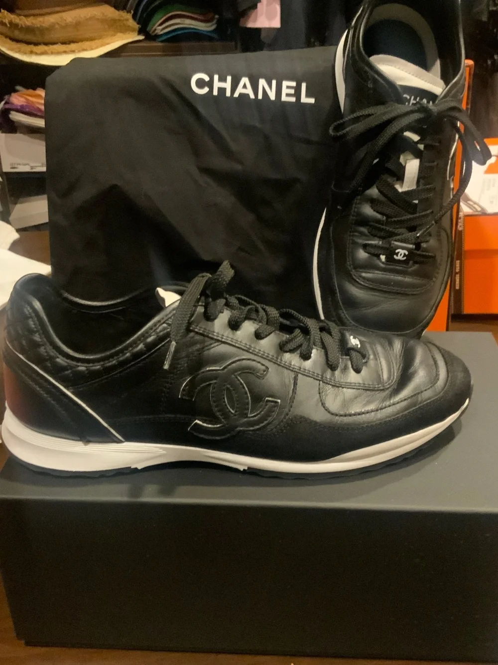 CHANEL trainer flat